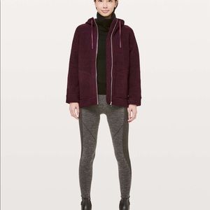 Lululemon So Sherpa Hooded Jacket GARNET